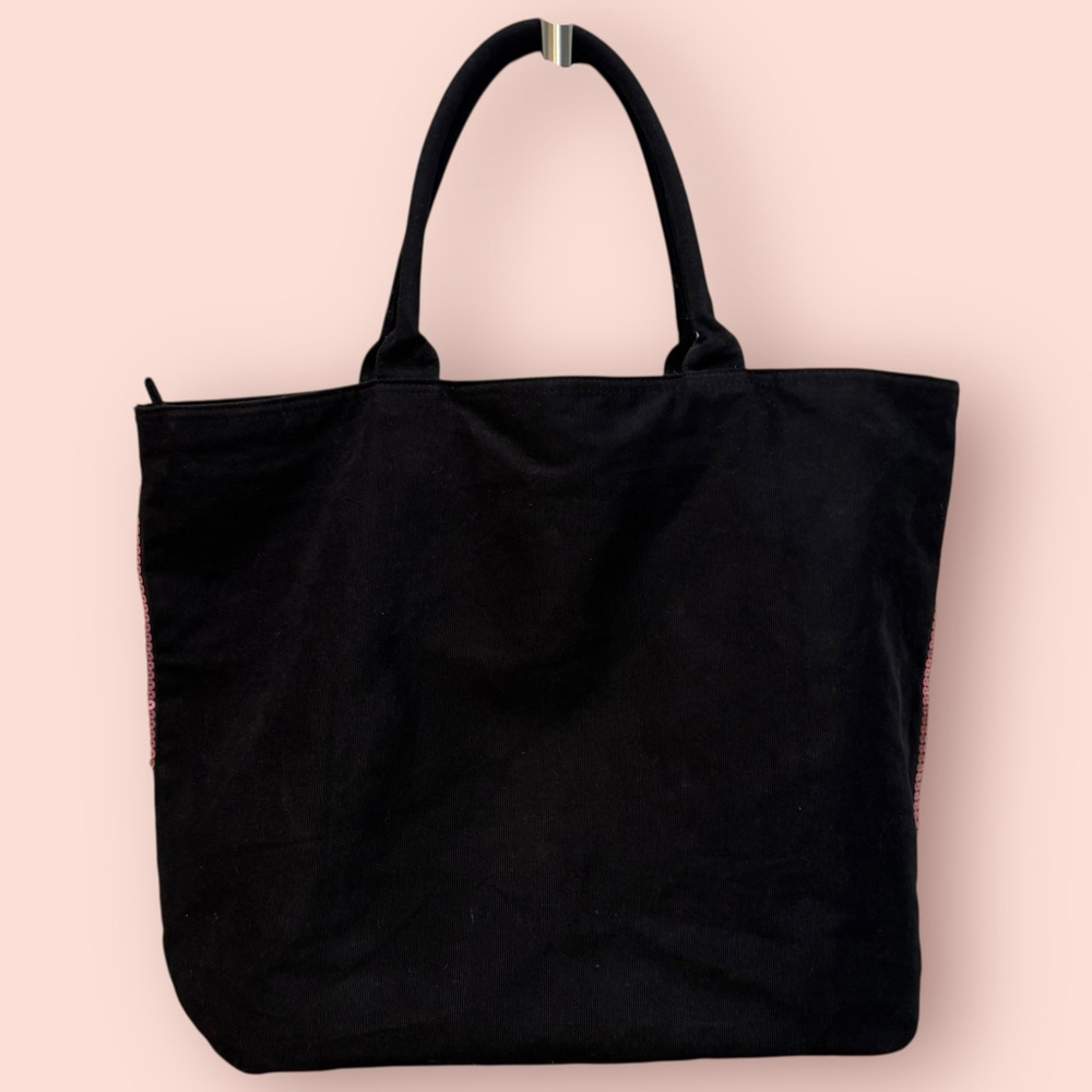 Victoria's Secret Limited Edition Pink Silver Sequin Weekender Tote Bag One Size - Picture 3 of 7